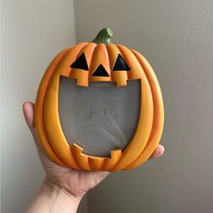 Orange Pumpkin Photo Frame